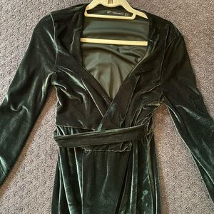 Long zara wrap dress